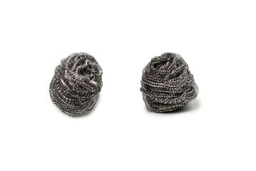 Dish washing sponge isolated on a white background.