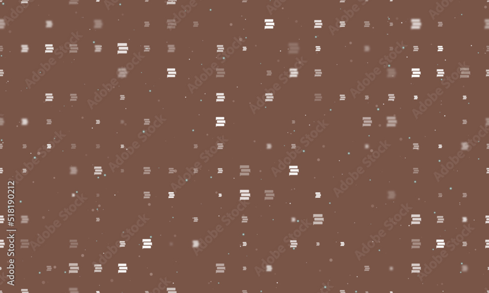 Poster seamless background pattern of evenly spaced white discussion symbols of different sizes and opacity