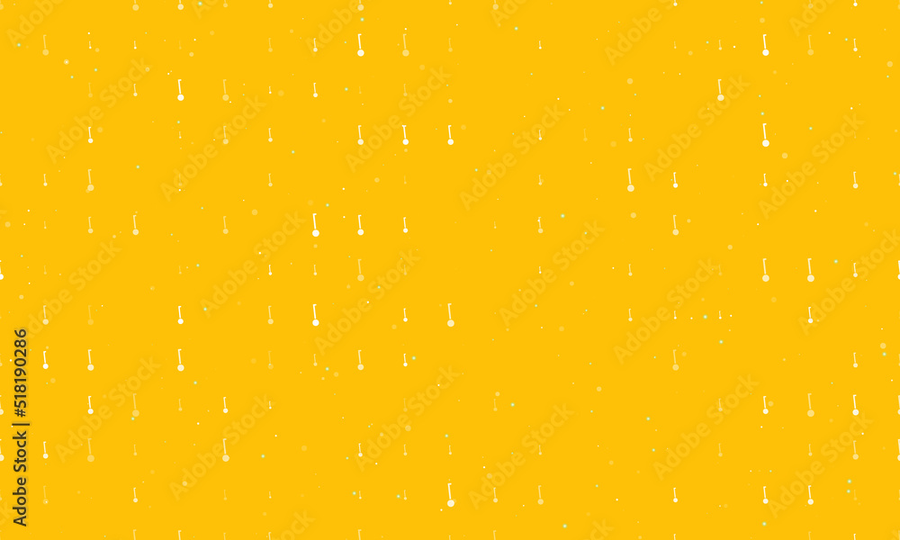 Poster seamless background pattern of evenly spaced white gyroscooters of different sizes and opacity. vect