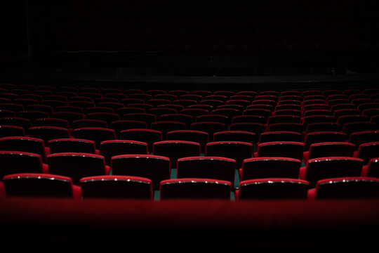 empty red seats in theater