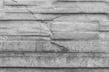 Old Grey Concrete Stone Cement Fence Wall Texture Background Fencing