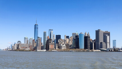Fototapeta na wymiar Panoramic view of New York Manhattan