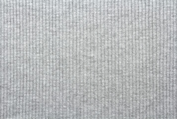 Knitted gray fabric texture, textile background