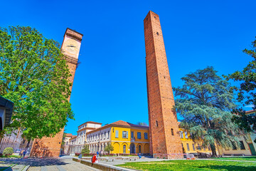 The most significant landmarks of historic Pavia are the the medieval towers on Piazza Leonardo da...