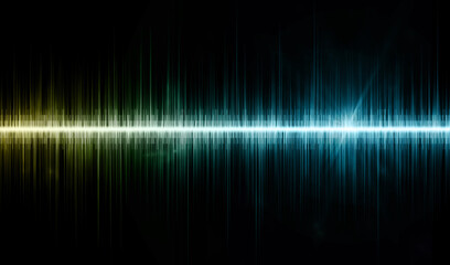 Sound waves abstract colorfull background.