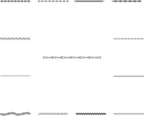 Hand drawn text ornaments icon in a collection with other items