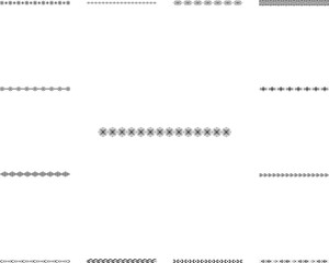 Decorative elements, text dividers icon in a collection with other items