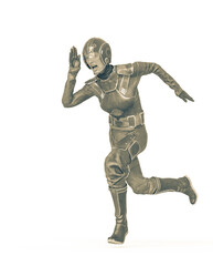 space runner girl is running