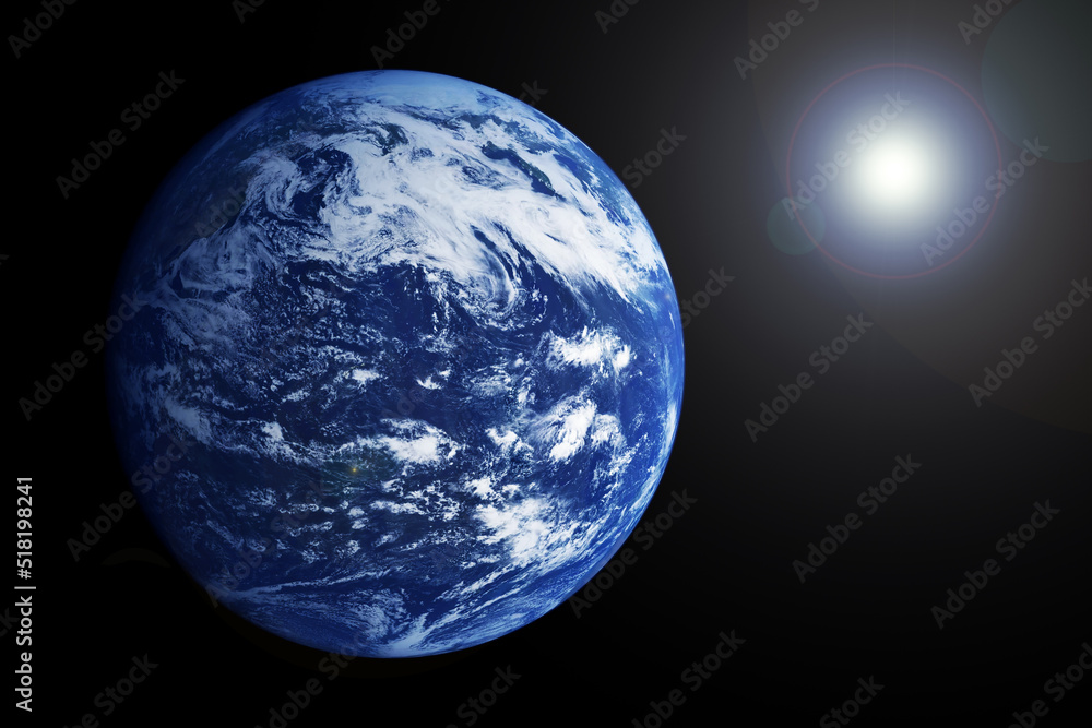 Canvas Prints planet earth on a black background. elements of this image furnished by nasa