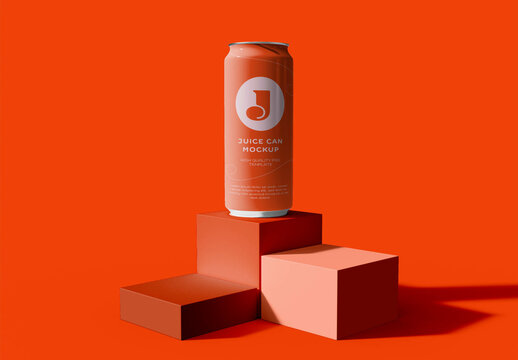 Juice Can Mockup