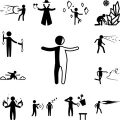 invisible Man icon in a collection with other items