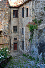 the medieval old town of Bolsena Viterbo Italy