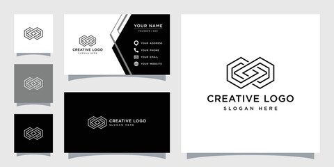 Vector graphic of infinity logo design template