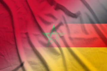 Morocco and Germany state flag international negotiation DEU MAR
