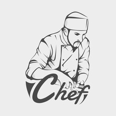 chef design isolated on white background