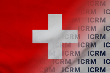 Switzerland flag ICRM banner organization