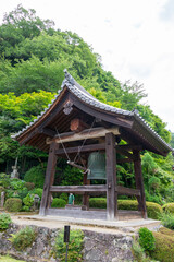 Bell tower of Mimuroto temple in Uji, Kyoto, Japan