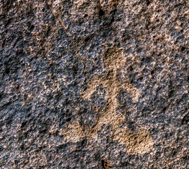 Big deer rock art site at Perry Mesa in the Aqua Fria prehistoric area of Arizona
