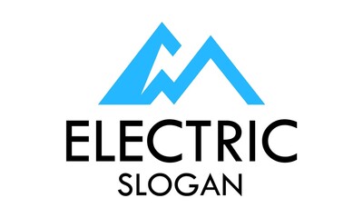 Blue Mountain Electric Logo Design Concept