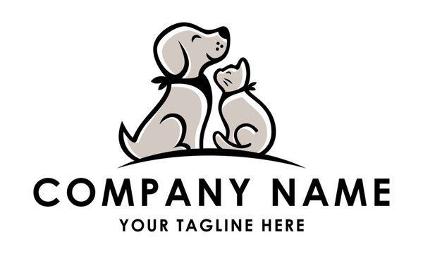 Vector image of animal logo design on white background