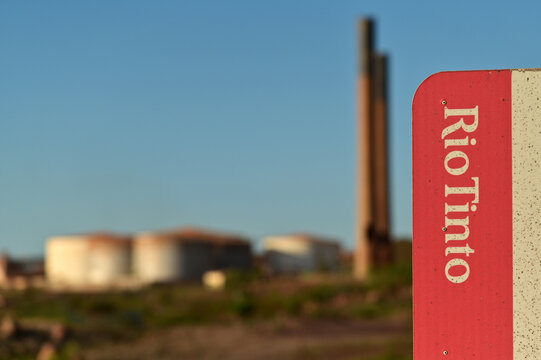 Rio Tinto Sign In Dampier Port Western Australia