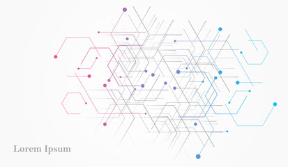 幾何学 抽象 青 ピンク 科学 背景