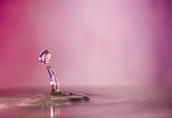 Pink Water Drop