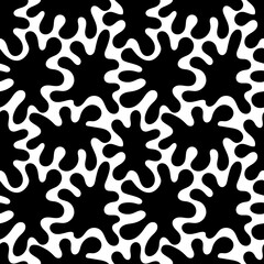 Seamless pattern, abstract shapes. Vector geometric background.