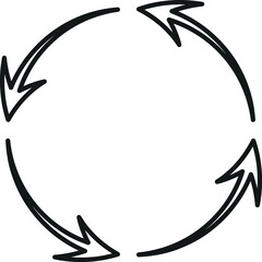 Arrow logo vector design template on white background