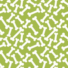 Halloween cartoon seamless bones pattern for kids and dogs and wrapping and clothes print and accessories
