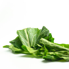 Caisim isolated on white background