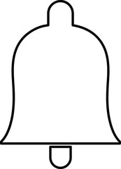 Bell icon vector illustration on white backgrond..eps