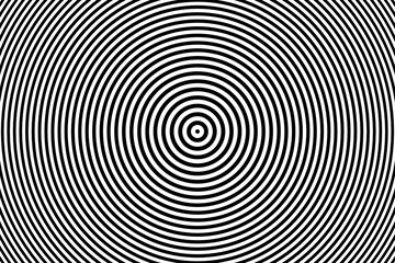 Hypnotic Concentric Circles Optical Illusion
