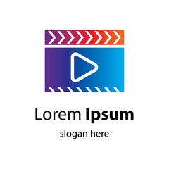 Obraz premium Clapboard logo images illustration