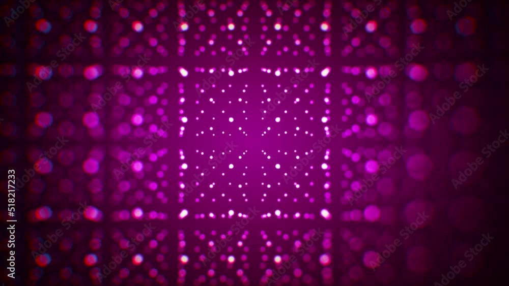Poster abstract motion view red sweet blurry focus perspective geometric matrix dots pattern with bokeh bac