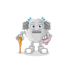 rock white haired old man. character vector