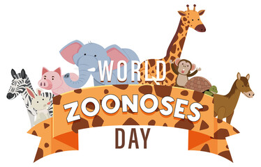 World zoonoses day poster design