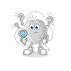 rock searching illustration. character vector