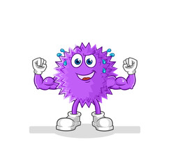 spiky ball no brain vector. cartoon character