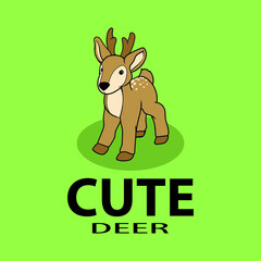 deer cute logo