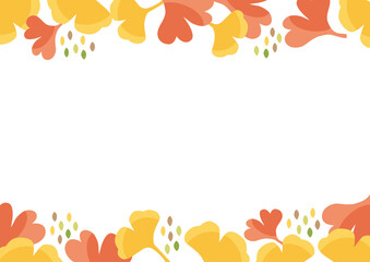 銀杏のイラスト・フレーム