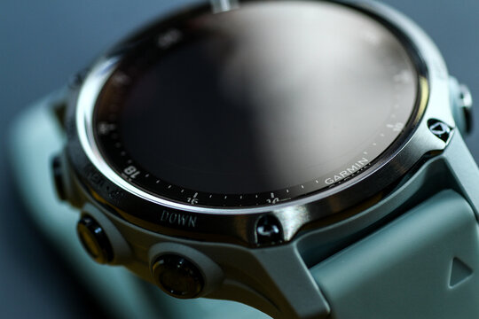 Kuala Lumpur Malaysia - November 2021. Buying Garmin Descent Mk2s for diving