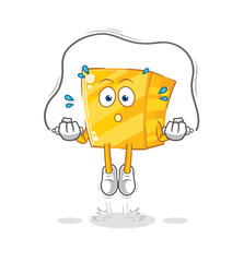 gold jump rope exercise. character vector