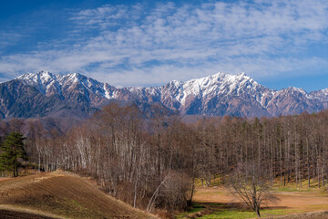 後立山連峰と中山高原