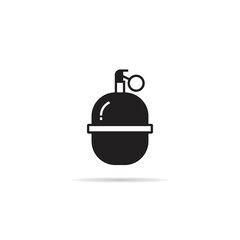 grenade icon on white background