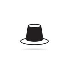 top hat icon vector illustration