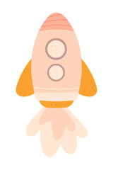 spaceship cartoon icon