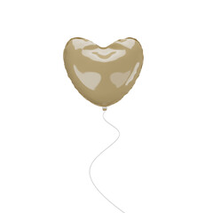 3d Illustration Love balloon
