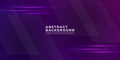 Obraz premium Modern Vector Abstract, science, futuristic, energy technology concept. Digital image of light rays, stripes lines with violet light, speed and motion blur over dark purple background. Eps10