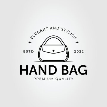 Woman Handbag Or Sling Bag Logo Vector Illustration Design